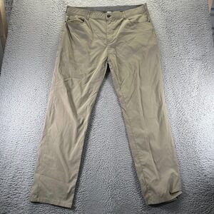 Denali Pant Men 40x32 Brown Cotton Chino Straight Preppy Classic Business Career